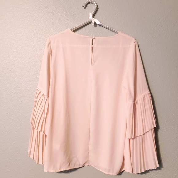 1. STATE Pink Opal Ruffle Sleeve Shirt | Size Sm - Picture 3 of 8